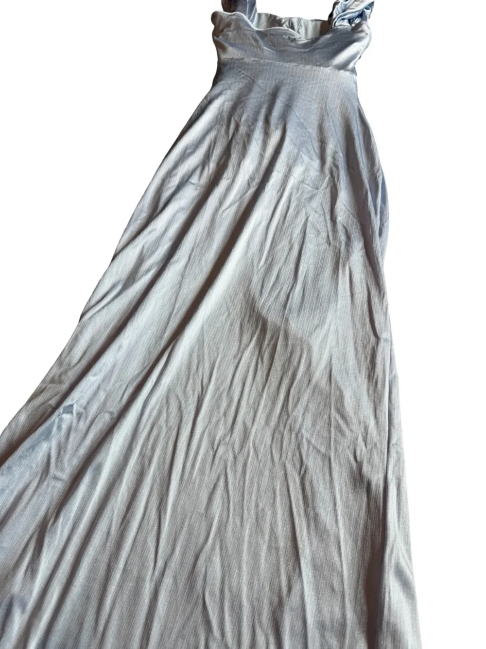 Popilush Shine Off-Shoulder Sculpting Ruched Dress High Slit Size Small NWT - Picture 13 of 14